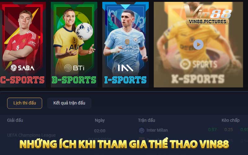 Những Ích lợi Hay Khi Tham Gia Thể Thao VIN88