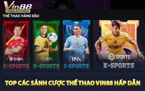 Top Các Sảnh Cược Thể Thao VIN88 Hấp Dẫn