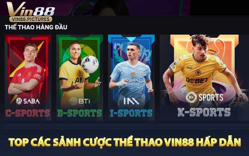 Top Các Sảnh Cược Thể Thao VIN88 Hấp Dẫn